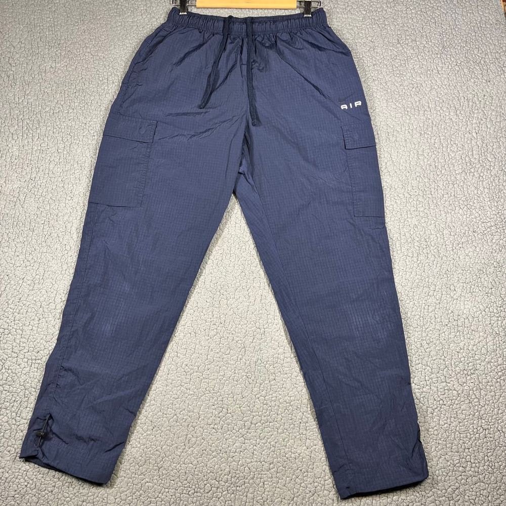 Nike Air Mens Woven Cargo Pants Navy Blue Ripstop Utility Trousers FZ8371-451 M